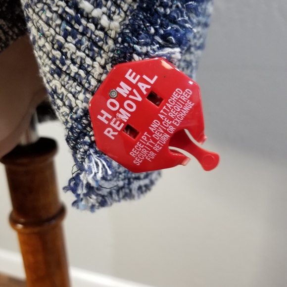 Rebecca Taylor Tweed v-neck A-line mini dress 10 - Picture 2 of 12